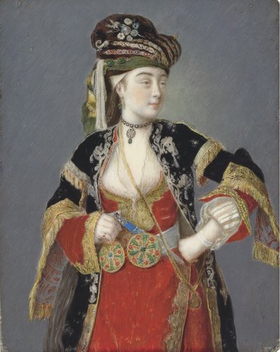 Portrait présumé de Laura Tarsi en habit turc - Jean Étienne Liotard